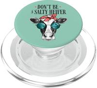 No Seas una vaquilla Salada, Divertida Vaca con Gafas, Humor campestre PopSockets PopGrip para MagSafe