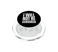 No seré censurado Defensores de la Libertad de expresión Mujeres u Hombres PopSockets PopGrip para MagSafe