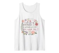 No seré recordada como una Mujer Que cerró la Boca Camiseta sin Mangas