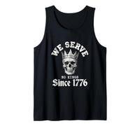 No servimos a ningún Reyes Desde 1776 Skull Camiseta sin Mangas