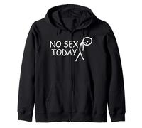 No Sex Today Divertido Cara Decepcionada Broma Adulto Meme Sudadera con Capucha