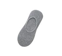 No Show Calcetines para Calcetines Interiores de Algodón Calcetines Antideslizantes con Solapa de Gel Zapatillas Mujer Bailarina Lana, gris, Talla única