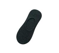 No Show Calcetines para Calcetines Interiores de Algodón Calcetines Antideslizantes con Solapa de Gel Zapatillas Mujer Bailarina Lana, gris oscuro, Talla única