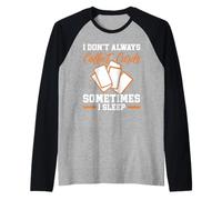 No siempre colecciono cartas, a veces duermo, cartas coleccionables Camiseta Manga Raglan