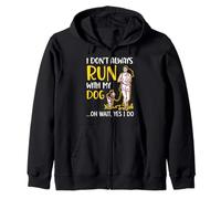 No siempre corro con mi perro Canicross Running Dog Lover Sudadera con Capucha