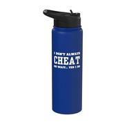 No siempre engaño oh espera, sí, lo hago - trampa sarcástica Stainless Steel Insulated Water Bottle