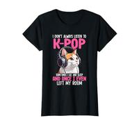 No Siempre escucho la Divertida Cultura Coreana de K-Pop Cat Mom Camiseta