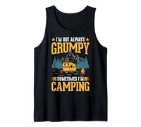 No siempre gruñón a veces acampar Camiseta sin Mangas