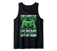 No Siempre Juego Videojuegos A Veces como y duermo un Camiseta sin Mangas