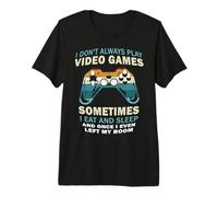 No Siempre Jugar Videojuegos Divertido Jugador Chicos Adolescentes Camiseta Premium