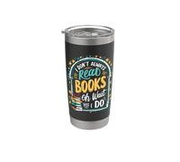 No siempre leo libros... Oh, espera, sí, hago lectores divertidos Vaso térmico de acero inoxidable de doble pared