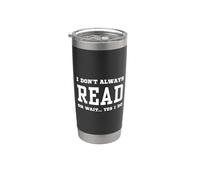 No Siempre Leo Oh Espera Sí Lo Hago - Lectura Sarcástica Vaso térmico de acero inoxidable de doble pared