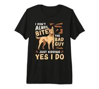 No Siempre muerdo al Chico Malo Amantes de los Perros Belga Malinois Camiseta Premium