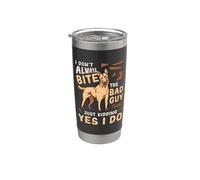 No siempre muerdo al chico malo Amantes de los perros Belga Malinois Vaso térmico de acero inoxidable de doble pared