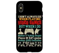 No Siempre muero Jugando Videojuegos Pero Cuando lo Hago Carcasa para iPhone X/XS