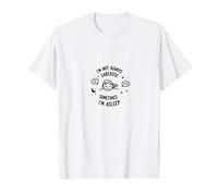 No Siempre Soy sarcástico a Veces Estoy Dormido Cita Divertida Camiseta, Hombre, Blanco, M