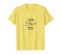 No Siempre Soy sarcástico a Veces Estoy Dormido Cita Divertida Camiseta, Hombre, Limón, S