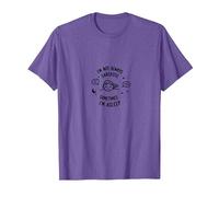 No Siempre Soy sarcástico a Veces Estoy Dormido Cita Divertida Camiseta, Hombre, Morado Jaspeado, XL