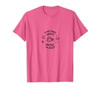 No Siempre Soy sarcástico a Veces Estoy Dormido Cita Divertida Camiseta, Hombre, Rosa Jaspeado, XL
