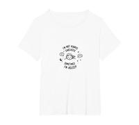 No Siempre Soy sarcástico a Veces Estoy Dormido Cita Divertida Camiseta, Mujer Tallas Grandes, Blanco, 6XL Grande