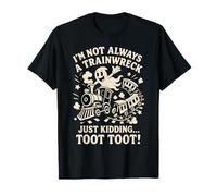 No Siempre Soy un accidente de Tren, Solo bromeo Fantasma de Halloween Camiseta