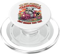 No Siempre Soy un accidente de Tren, Solo bromeo Toot Toot Raccoon PopSockets PopGrip para MagSafe