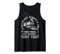 No siempre soy un conductor de motor de locomotora de accidente de tren Camiseta sin Mangas