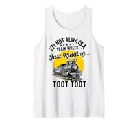 No siempre soy un conductor de motor de locomotora de accidente de tren Camiseta sin Mangas