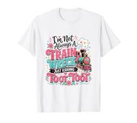 No Siempre Soy Un Desastre, Solo Bromeo Toot Toot Camiseta gráfica económica, Hombre, Blanco, L