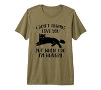 No Siempre te Quiero, Divertido, Amante de los Gatos, Divertido Gato Negro Camiseta Premium