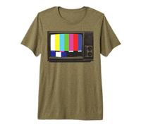 No Signal 70s 80s Television Screen Retro Vintage Funny TV Camiseta Premium