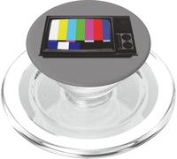 No Signal 70s 80s Television Screen Retro Vintage Funny TV PopSockets PopGrip para MagSafe