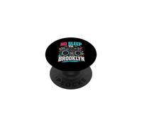 No Sleep Til Brooklyn Retro Boombox, Amante de la música PopSockets PopGrip Adhesivo