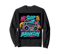 No Sleep Til Brooklyn Retro Boombox, Amante de la música Sudadera