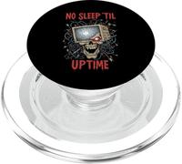 No Sleep 'Til Uptime IT Admin Skull Tech Support Programmer PopSockets PopGrip para MagSafe