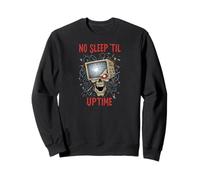 No Sleep 'Til Uptime IT Admin Skull Tech Support Programmer Sudadera