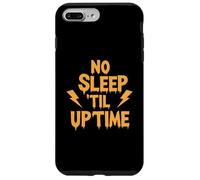 No Sleep Til Uptime Sysadmin IT Programmer Tech Humor Carcasa para iPhone 7 Plus/8 Plus