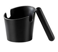 No Slip Espresso Knock Box, Knock Box with Removable Bar, Coffee Grounds Disposal, Espresso Disposal Container for Espresso Machine, Coffee Ground, Home, Coffee Shops (Black)