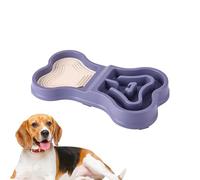 No Slip Puppy Bowl, Slow Down Eating Bowl, Anti Slip Pet Feeder with Portable and Travel Friendly Design for Indoor or Outdoor Feeding, 13.78x7.87x1.97 Inches