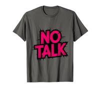 No Small Talk Zone - Frase Divertida para Introvertidos Camiseta