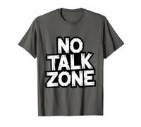 No Small Talk Zone - Frase Divertida para Introvertidos Camiseta