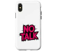 No Small Talk Zone - Frase Divertida para Introvertidos Carcasa para iPhone X/XS