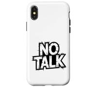 No Small Talk Zone - Frase Divertida para Introvertidos Carcasa para iPhone X/XS