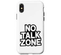 No Small Talk Zone - Frase Divertida para Introvertidos Carcasa para iPhone X/XS