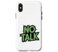 No Small Talk Zone - Frase Divertida para Introvertidos Carcasa para iPhone X/XS