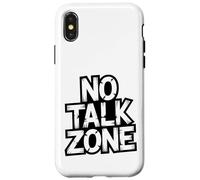 No Small Talk Zone - Frase Divertida para Introvertidos Carcasa para iPhone X/XS