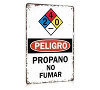No Smoking Near Propane Tank School Wall Hanging 8x12 Inch