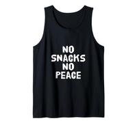 No Snacks No Peace Impulsado por Snacks This Is My Snack Camiseta sin Mangas
