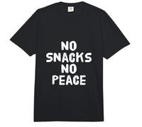 No Snacks No Peace Impulsado por Snacks This Is My Snack Comfort Colors Adult Heavyweight T-Shirt