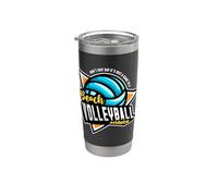 No solo digas que es solo un juego de voleibol de playa con bloques de picos Vaso térmico de acero inoxidable de doble pared